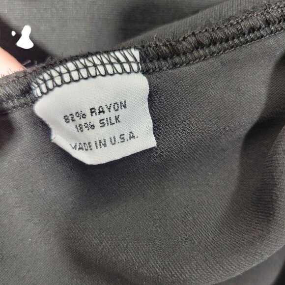 Bryn Walker Women's Silk Blend Black Velvet Sleeveless Long Cardigan Size S - Picture 10 of 10